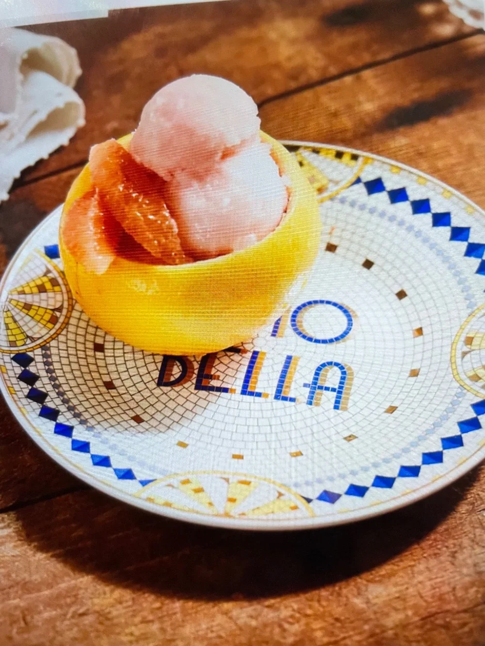 ❤️ ANTHROPOLOGIE Bistro Tile 24k GOLD ACCENT ITALIA DESSERT PLATE NEW